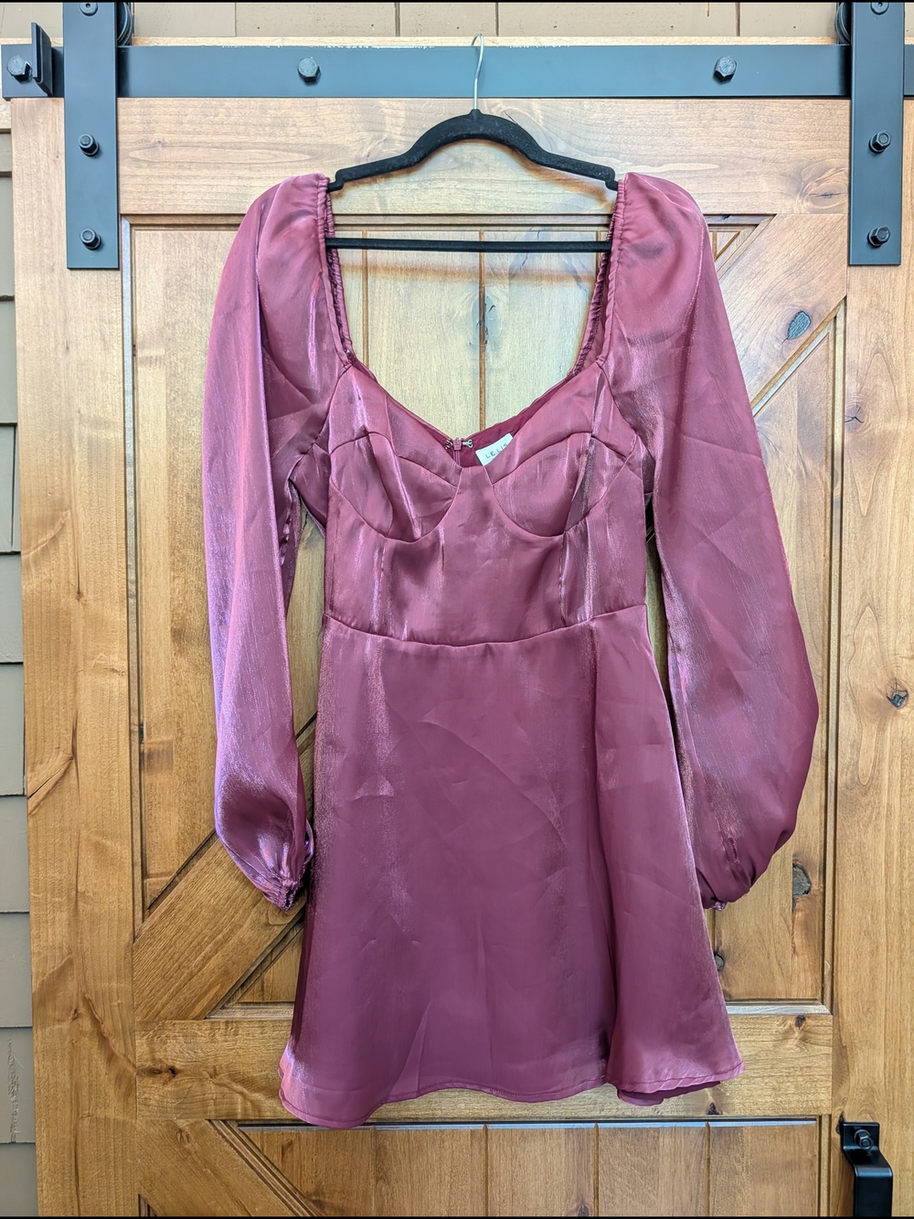 Dressed in LALA Dusty Rose Satin Mini Dress